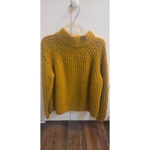Madewell - Mustard Wool Blend Sweater - M - Picture 2 of 4
